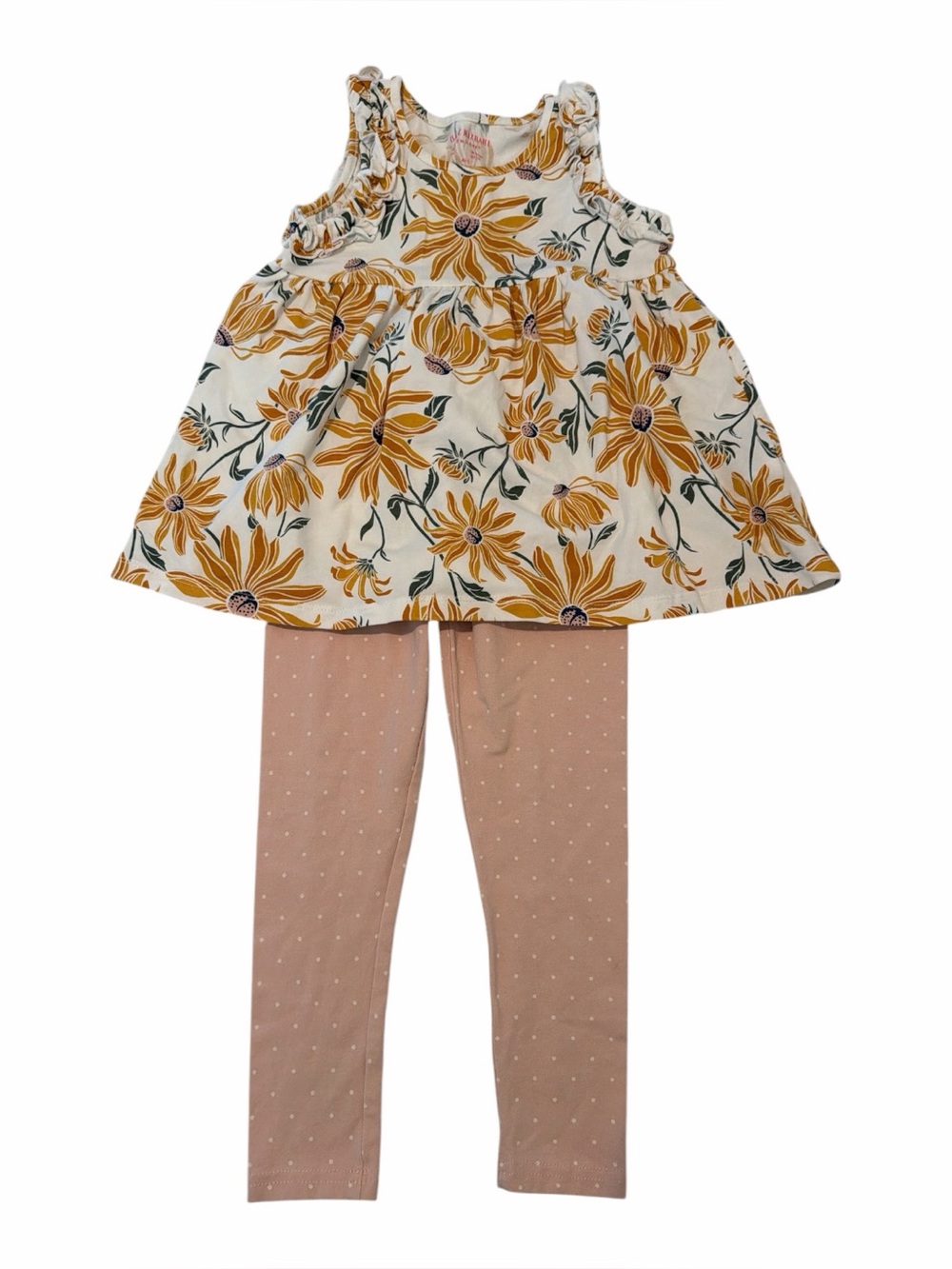 ISAAC MIZRAHI Floral & Polka Dot Pants Set size 5T